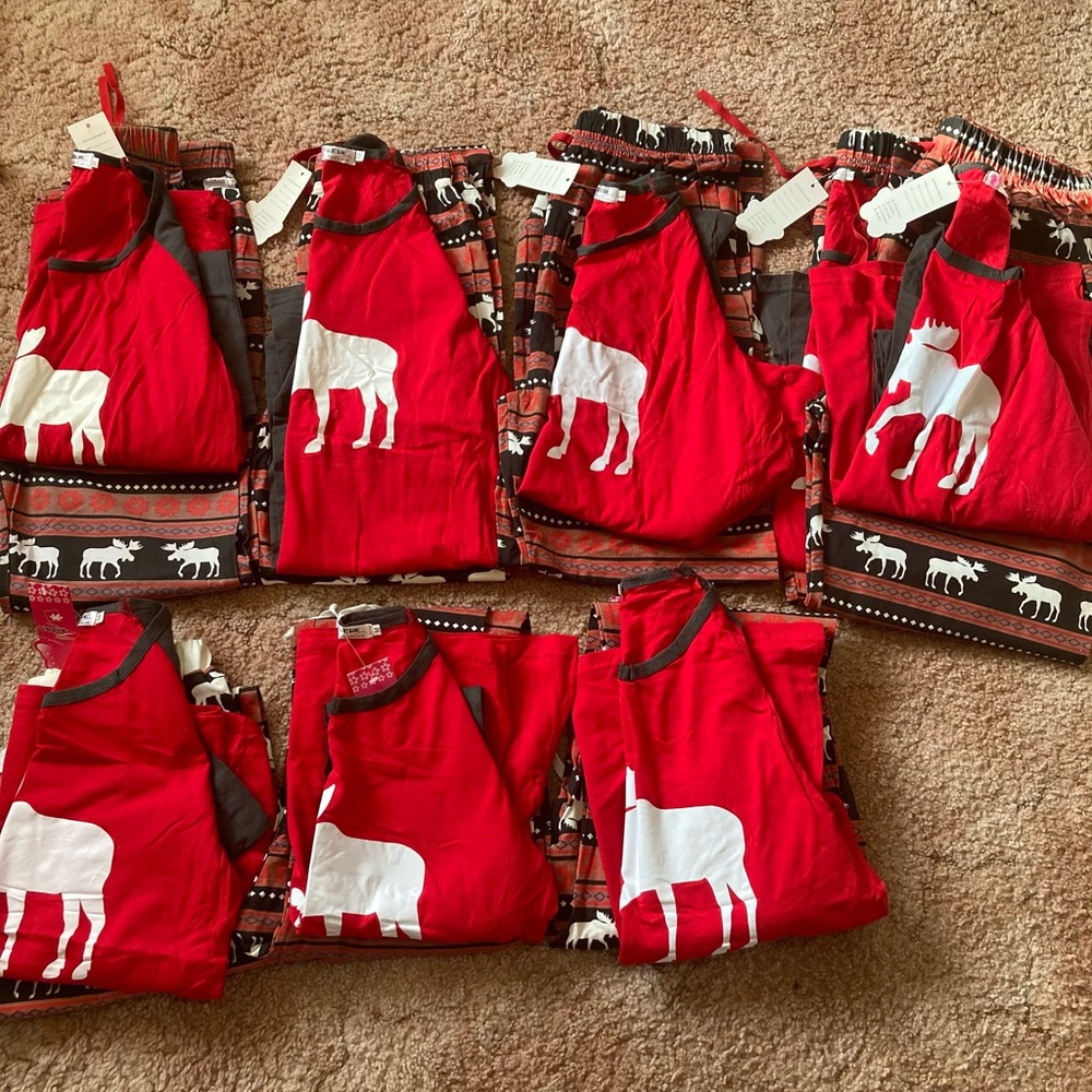 Matching pajamas family Christmas